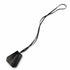 Vintage Clochette Charm Pendant Necklace Leather Black Silver Hardware Vintage Margiela Era C Stamp