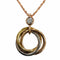 Trinity Pendant Necklace 18K Tricolor Gold