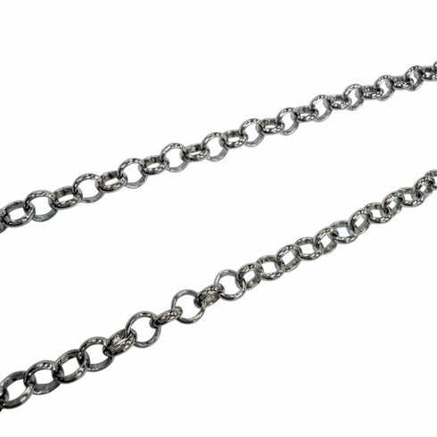 Pendant Necklace with Howlite and Rhinestones and White Marble