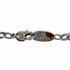 Pendant Necklace with Howlite and Rhinestones and White Marble