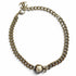 CC Logo Necklace Gold-Tone Metal