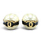 CC Logo Earrings Gold-Tone Metal Gold-Tone Metal