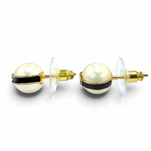 CC Logo Earrings Gold-Tone Metal Gold-Tone Metal