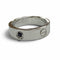 Ring 18K White Gold with Sapphire