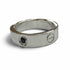 Ring 18K White Gold with Sapphire