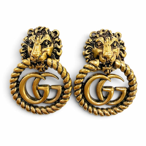 Earrings Gold-Tone Metal