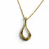 Open Teardrop Pendant Necklace 18K Yellow Gold