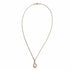 Open Teardrop Pendant Necklace 18K Yellow Gold