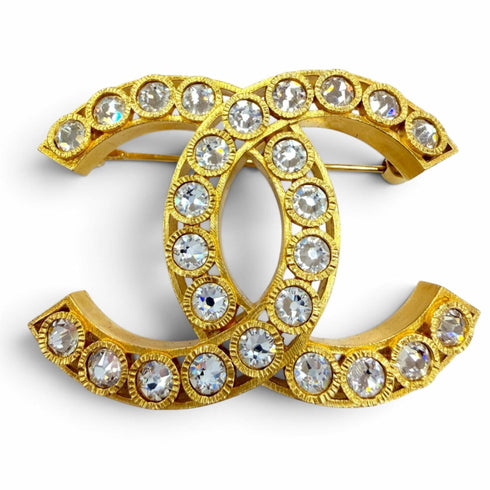 CC Logo Brooch Metal