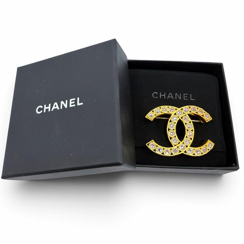 CC Logo Brooch Metal
