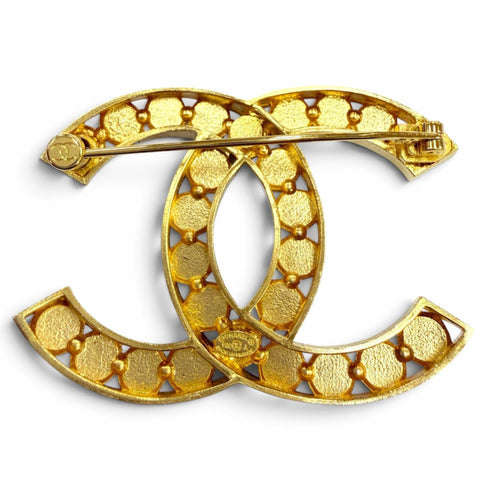 CC Logo Brooch Metal