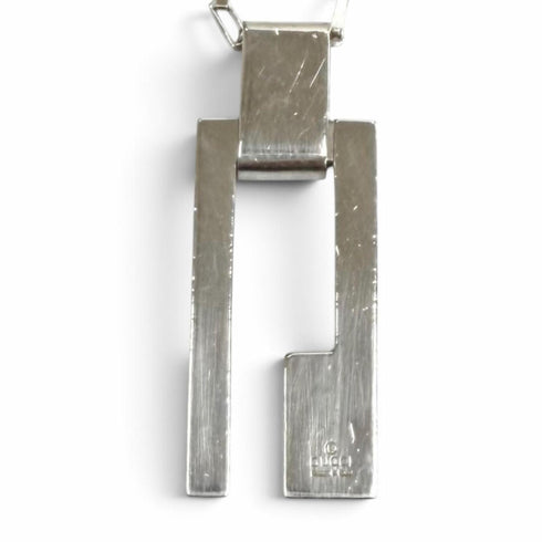 G Pendant Necklace Sterling Silver