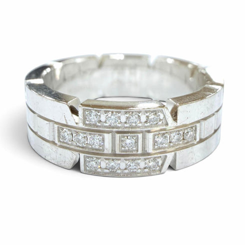 Ring 18K White Gold with Diamond