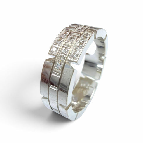 Ring 18K White Gold with Diamond