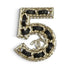 CC Logo Brooch Gold-Tone Metal