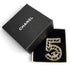 CC Logo Brooch Gold-Tone Metal