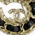 CC Logo Brooch Gold-Tone Metal
