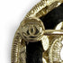 CC Logo Brooch Gold-Tone Metal