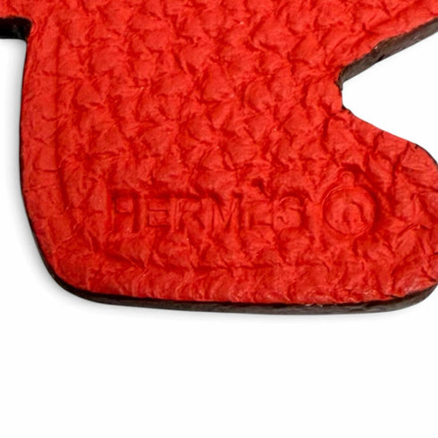 Petit H Charm Leather Navy and Red Large Handbag Charm