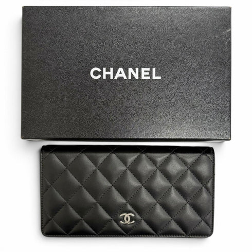 L-Yen Wallet Quilted Lambskin Long