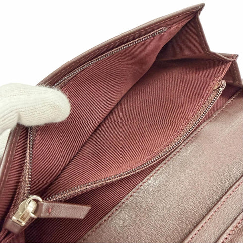 L-Yen Wallet Quilted Lambskin Long