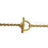 H Motif Pendant Necklace Gold and Pink Mini