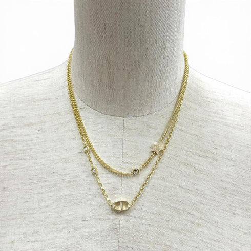 Pendant Necklace Gold with Rhinestone Star Charm
