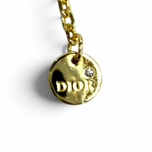 Pendant Necklace Gold with Rhinestone Star Charm
