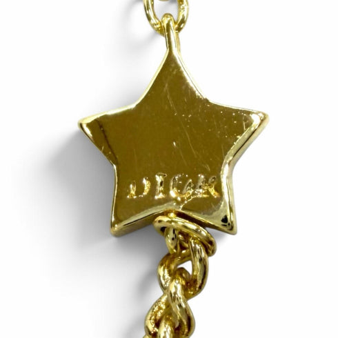 Pendant Necklace Gold with Rhinestone Star Charm