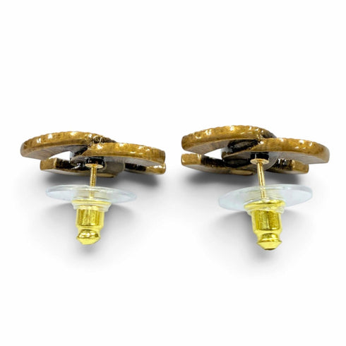 CC Logo Earrings Gold-Tone Metal Gold-Tone Metal