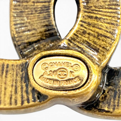 CC Logo Earrings Gold-Tone Metal Gold-Tone Metal