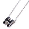 Pop H Pendant Necklace Sterling Silver