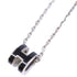 Pop H Pendant Necklace Sterling Silver