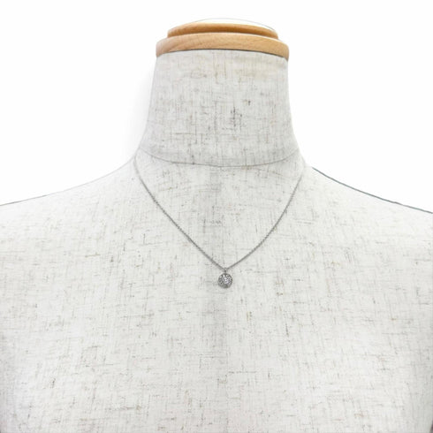 Pendant Necklace 18K White Gold With Diamond
