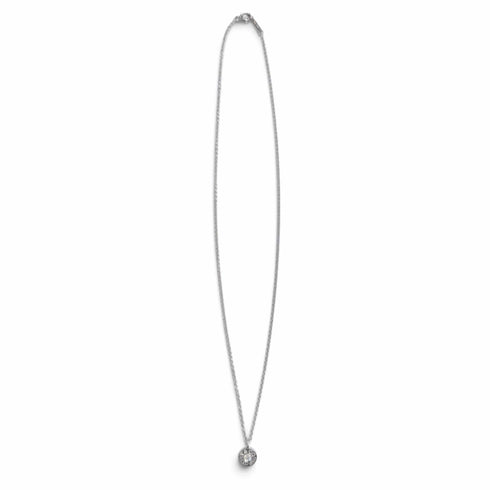 Pendant Necklace 18K White Gold With Diamond