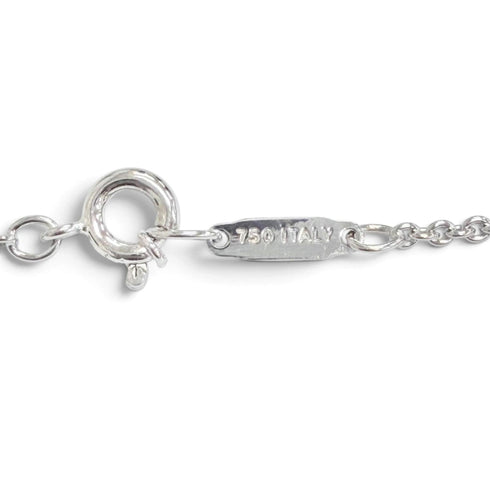 Pendant Necklace 18K White Gold With Diamond