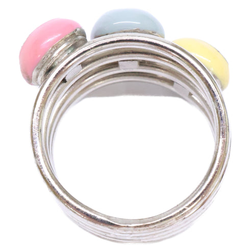 CC Logo Ring Silver-Tone Metal