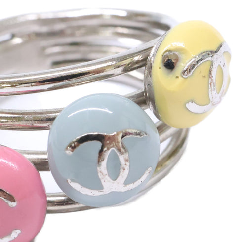 CC Logo Ring Silver-Tone Metal