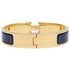 Click H Bracelet Ultramarine Enamel and Gold