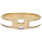 Click H Enamel Bracelet Metal Gold