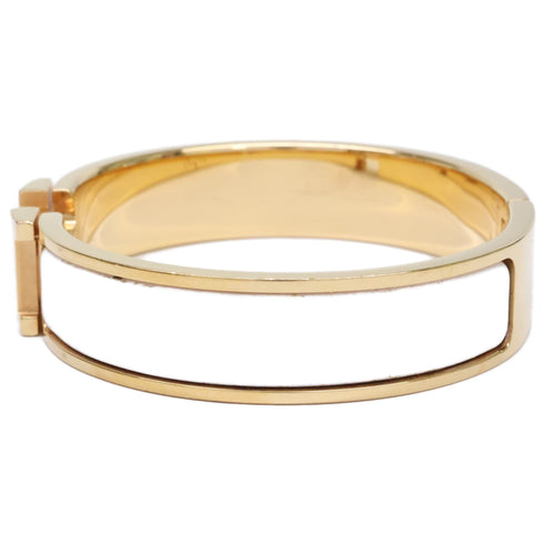 Click H Enamel Bracelet Metal Gold