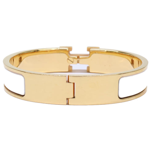 Click H Enamel Bracelet Metal Gold