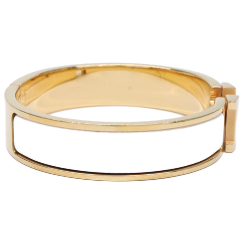 Click H Enamel Bracelet Metal Gold