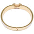 Click H Enamel Bracelet Metal Gold