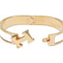 Click H Enamel Bracelet Metal Gold
