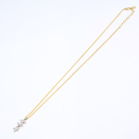 CC Logo Pendant Necklace Sterling Silver