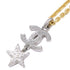 CC Logo Pendant Necklace Sterling Silver
