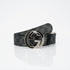 Gucci Reversible Leather Belt with Silver Buckle