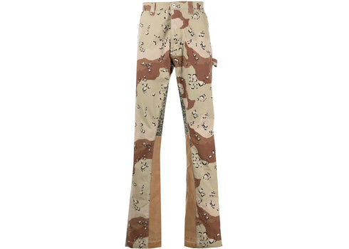 Gallery Dept. Choc Chip La Flare Trousers Chocolate Brown/Light Green