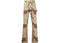 Gallery Dept. Choc Chip La Flare Trousers Chocolate Brown/Light Green